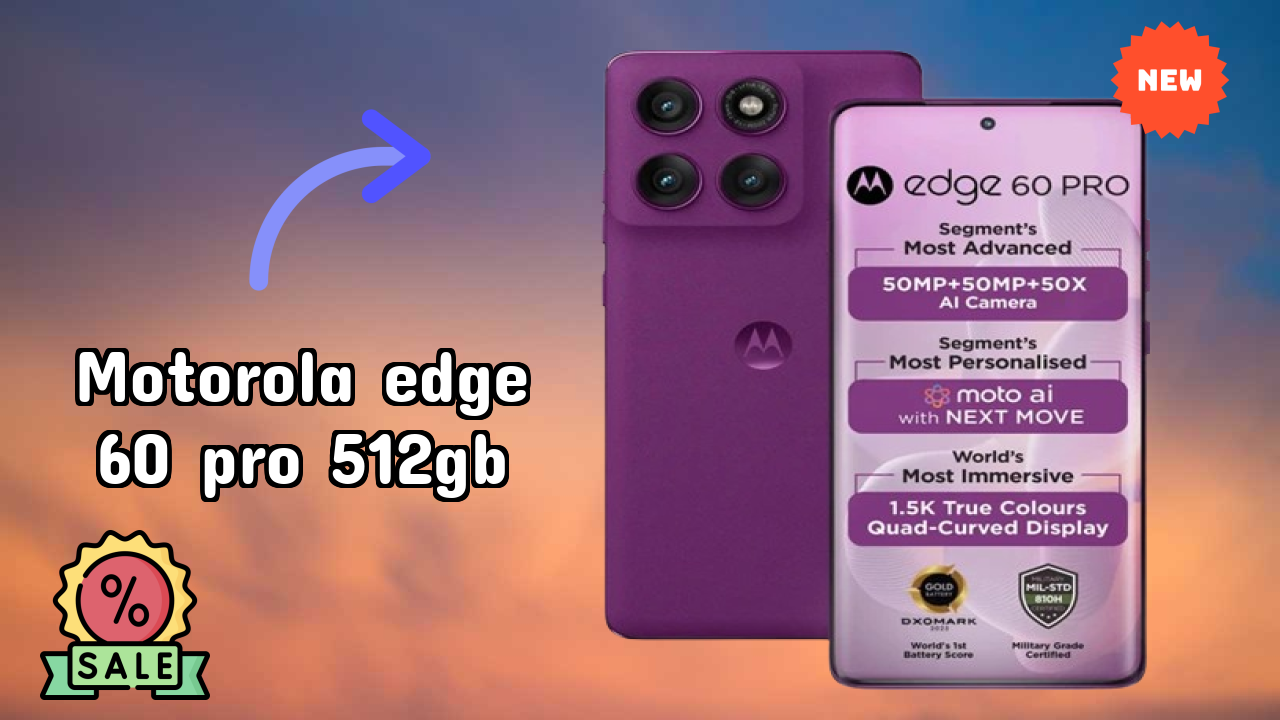 Motorola Edge 60 Pro 512GB RAM Performance: 16 GB RAM Gaming Tested