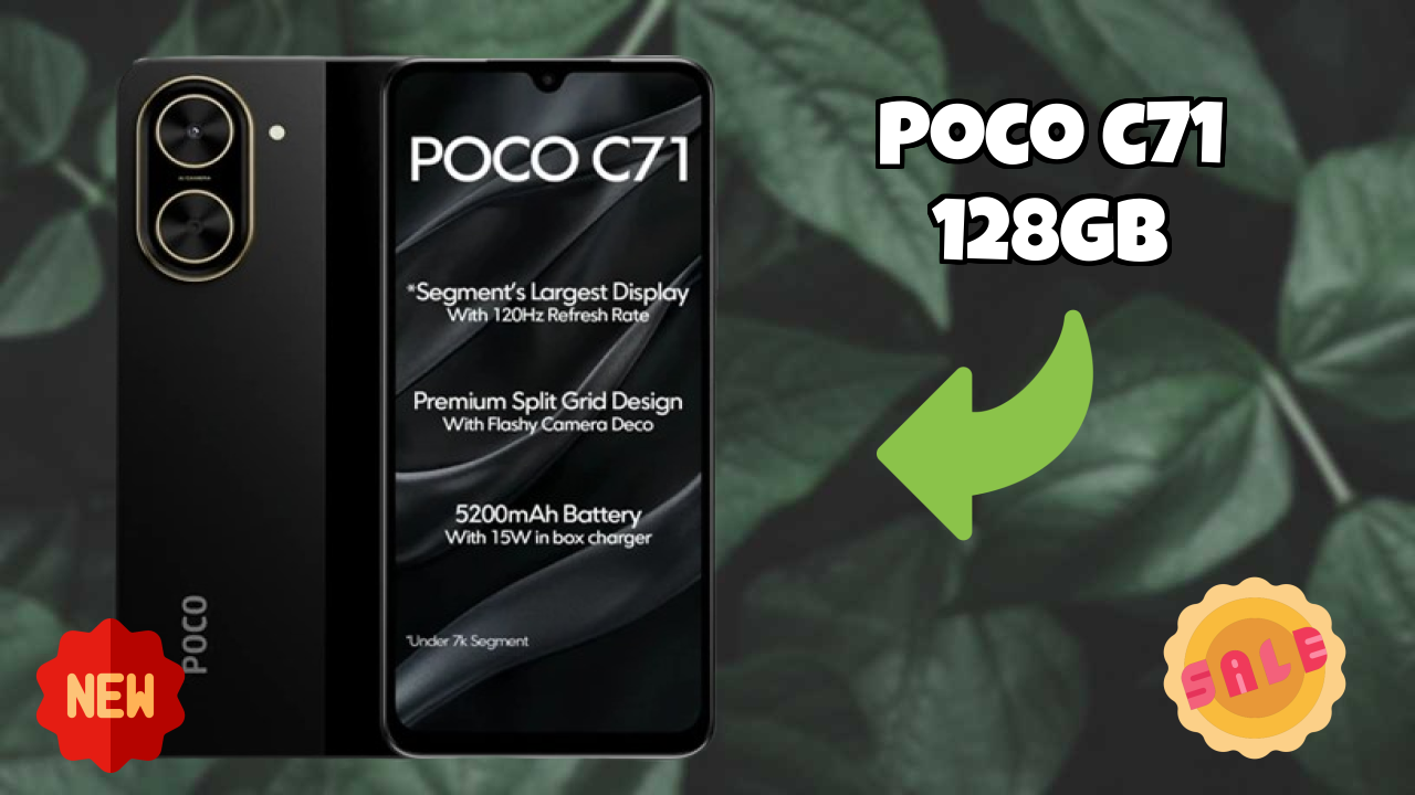 Why POCO C71 128GB is the Best Deal Under ₹6,799 Right Now