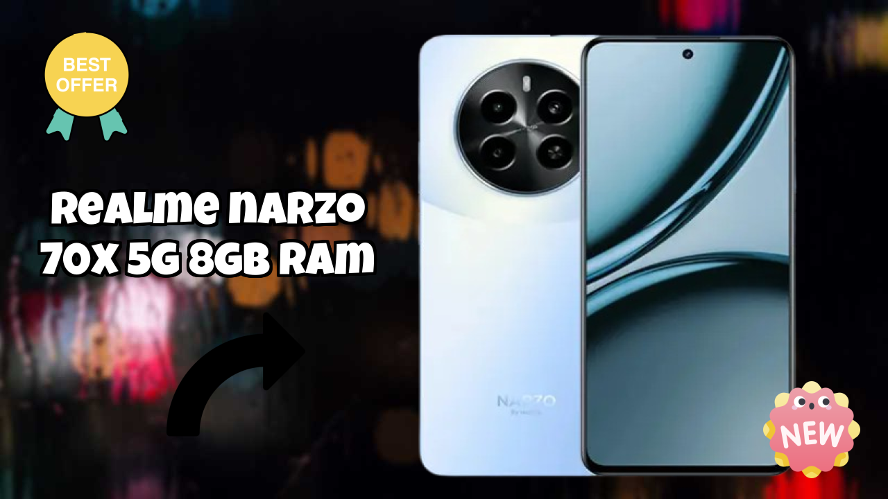 Realme Narzo 70x 5G 8GB RAM Display Size: 6.72 Inches (17.07 Cm) Screen Test